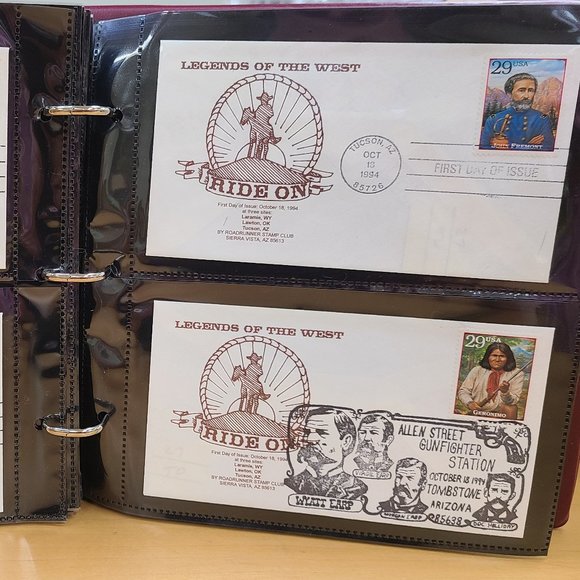Collection of 136 Legends of the West U.S. First Day Covers - Picture 10 of 16